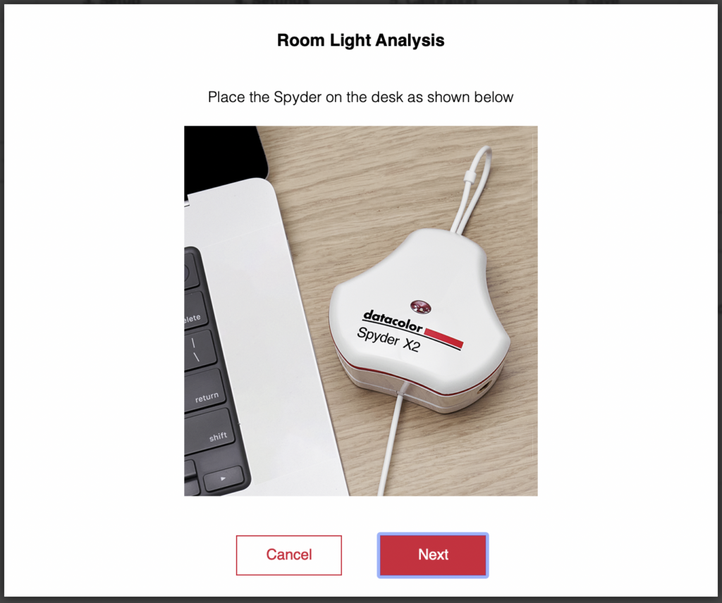 Room Light Analysis Datacolor Spyder X2